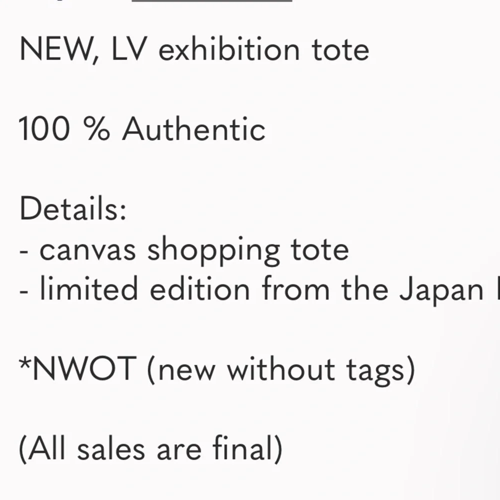 Rare LV Tote-bag NWOT Japan 2020 Exhibition Exclusive - Picture 9 of 11